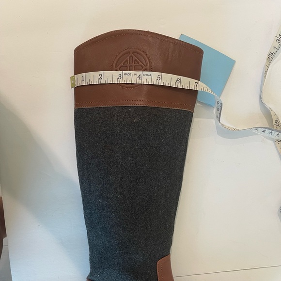 Antonio Melani Conellie Riding Boots Brown size 6 wool flannel and leather - Picture 13 of 14